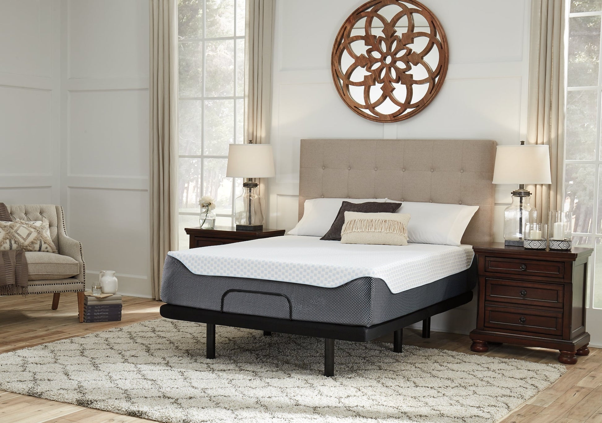 14 Inch Chime Elite Mattress with Adjustable Base at Towne & Country Furniture (AL) furniture, home furniture, home decor, sofa, bedding