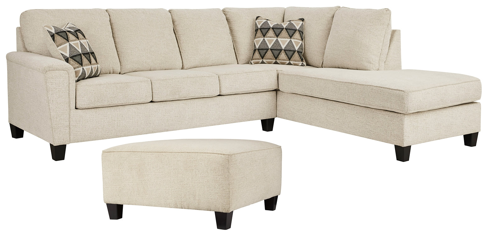 Abinger 2-Piece Sectional with Ottoman at Towne & Country Furniture (AL) furniture, home furniture, home decor, sofa, bedding