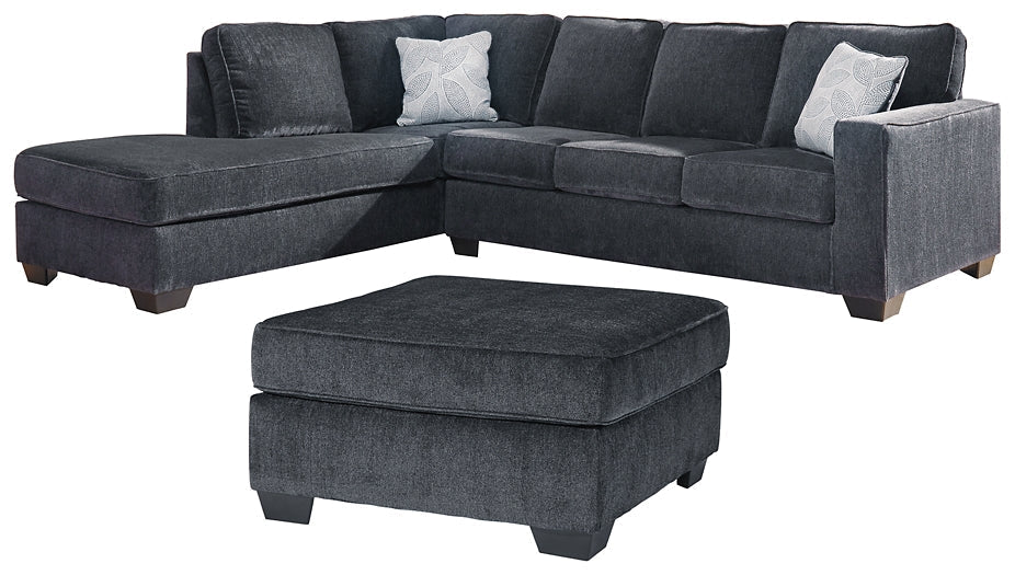 Altari 2-Piece Sleeper Sectional with Ottoman at Towne & Country Furniture (AL) furniture, home furniture, home decor, sofa, bedding