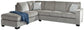 Altari 2-Piece Sleeper Sectional with Ottoman at Towne & Country Furniture (AL) furniture, home furniture, home decor, sofa, bedding