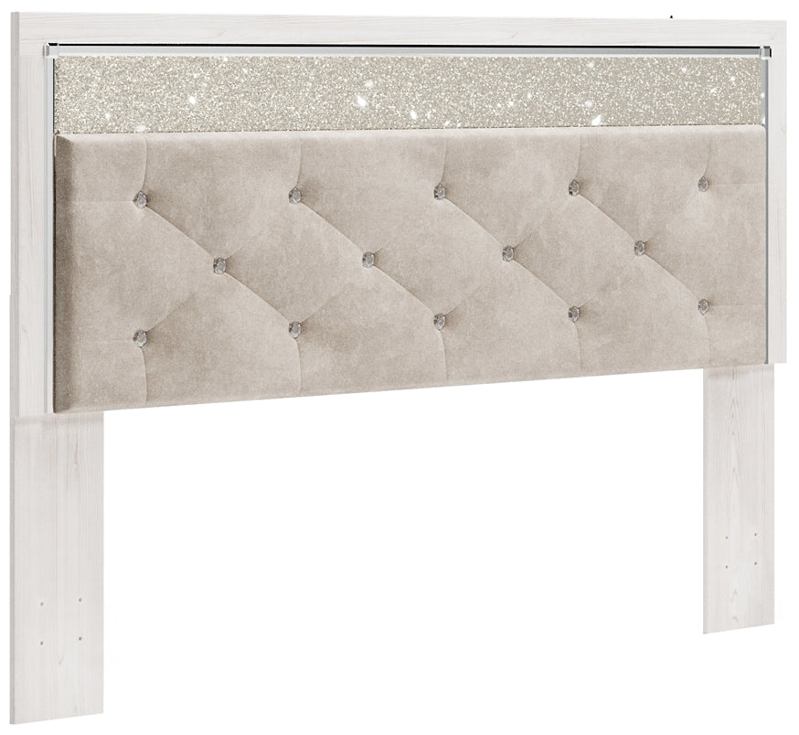 Altyra King Panel Headboard with Mirrored Dresser and 2 Nightstands at Towne & Country Furniture (AL) furniture, home furniture, home decor, sofa, bedding