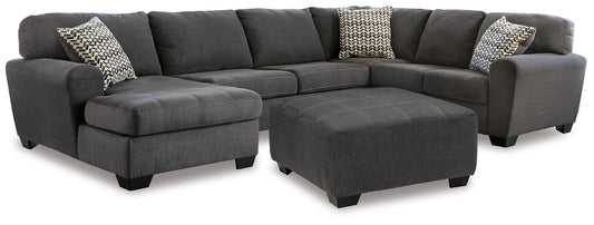 Ambee 3-Piece Sectional with Ottoman at Towne & Country Furniture (AL) furniture, home furniture, home decor, sofa, bedding