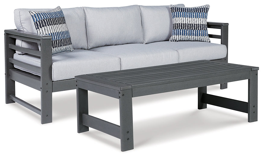 Amora Outdoor Sofa with Coffee Table at Towne & Country Furniture (AL) furniture, home furniture, home decor, sofa, bedding