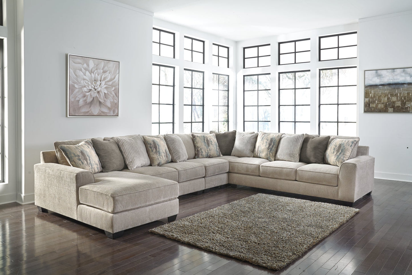 Ardsley 5-Piece Sectional with Chaise at Towne & Country Furniture (AL) furniture, home furniture, home decor, sofa, bedding