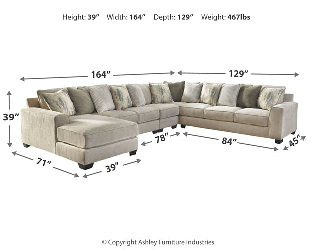 Ardsley 5-Piece Sectional with Chaise at Towne & Country Furniture (AL) furniture, home furniture, home decor, sofa, bedding