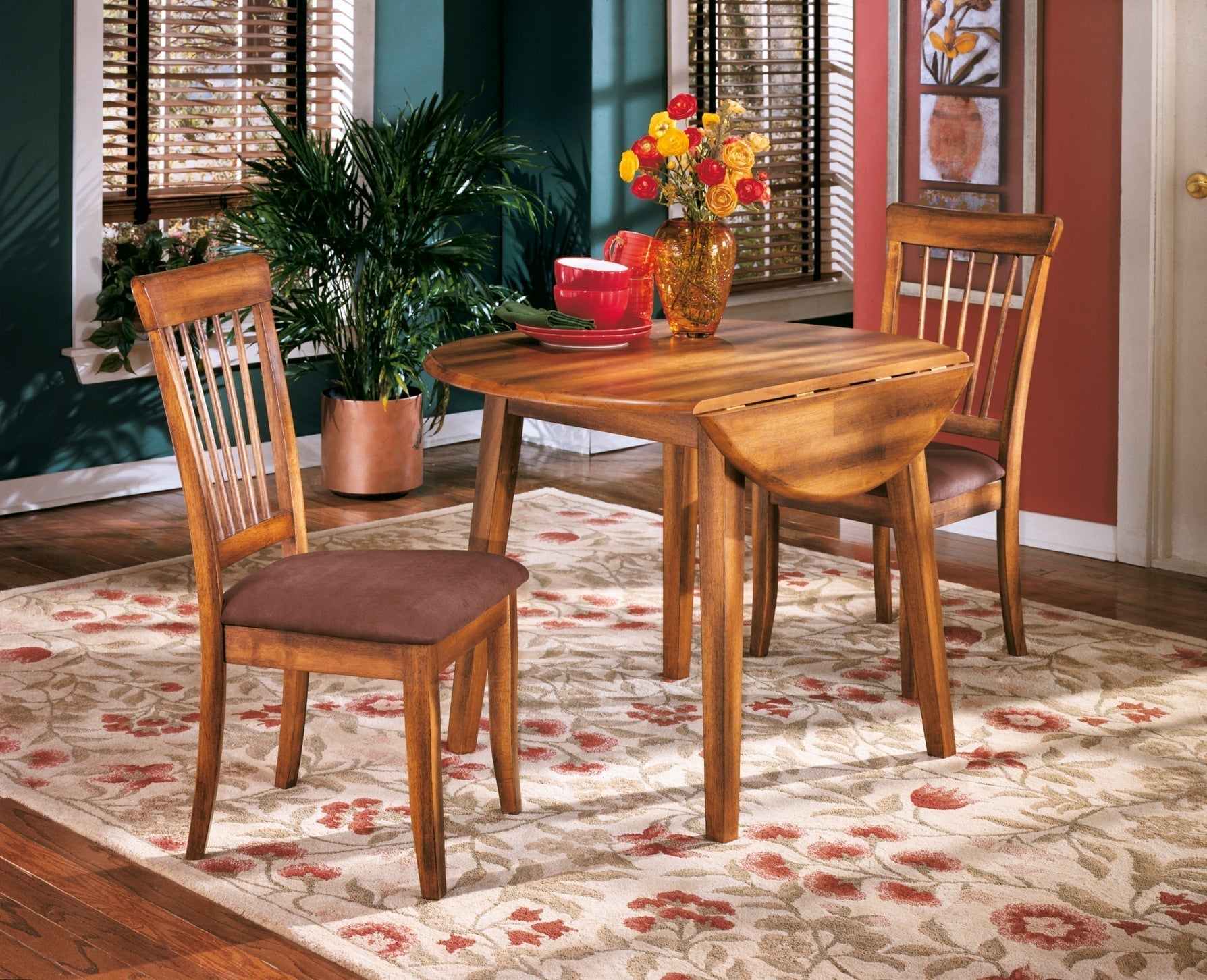 Ashley Express - Berringer Dining Table and 2 Chairs at Towne & Country Furniture (AL) furniture, home furniture, home decor, sofa, bedding