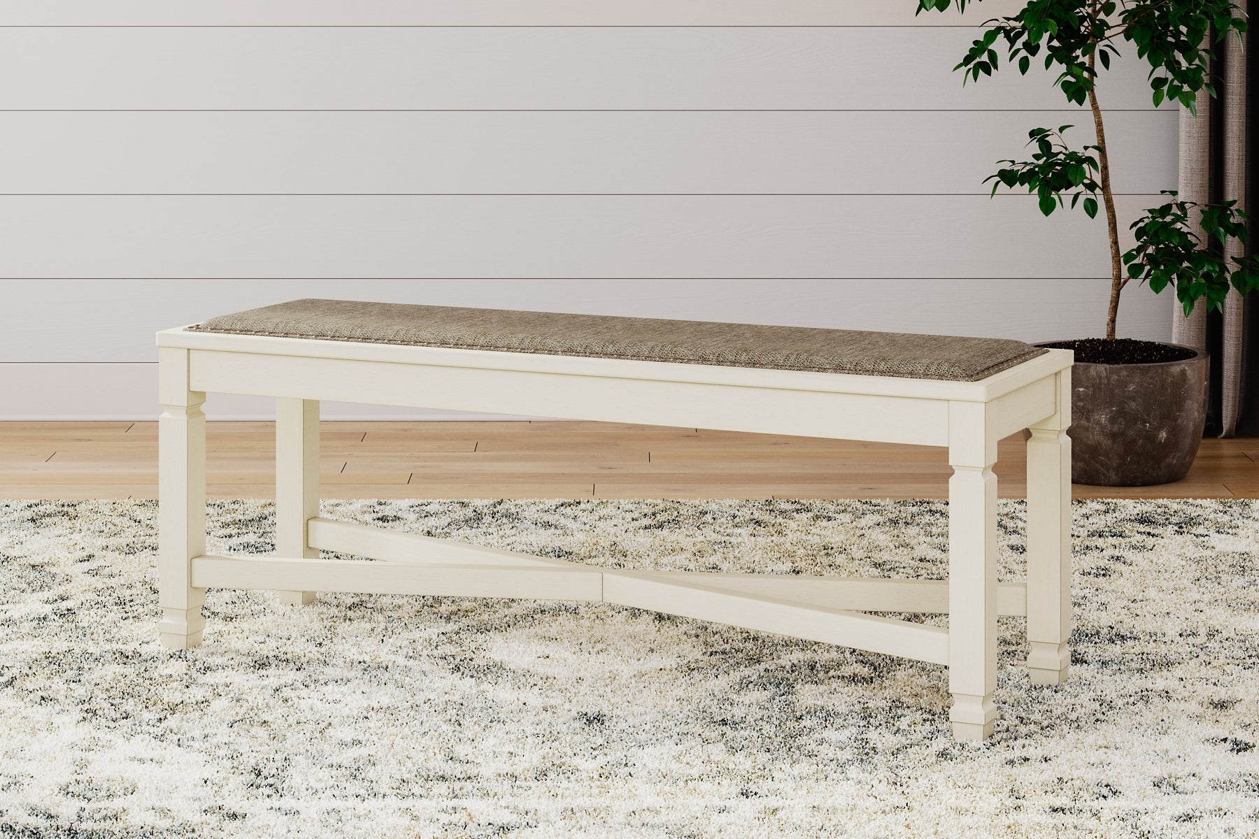 Ashley Express - Bolanburg Large UPH Dining Room Bench at Towne & Country Furniture (AL) furniture, home furniture, home decor, sofa, bedding