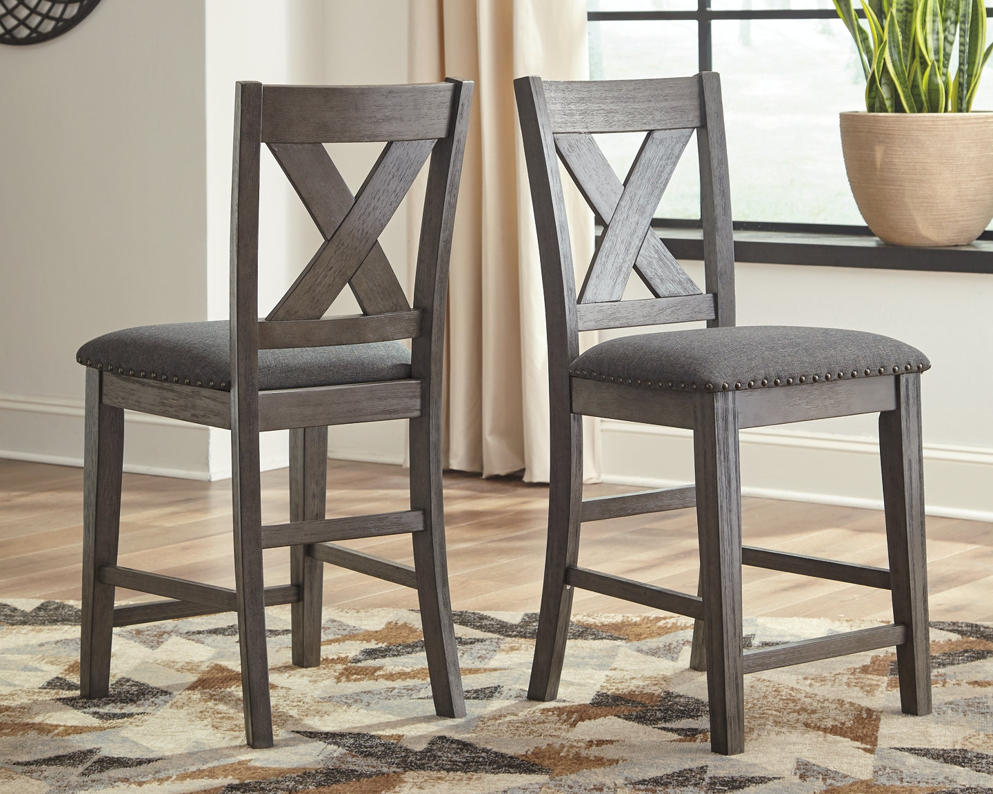 Ashley Express - Caitbrook Counter Height Dining Table and 4 Barstools at Towne & Country Furniture (AL) furniture, home furniture, home decor, sofa, bedding