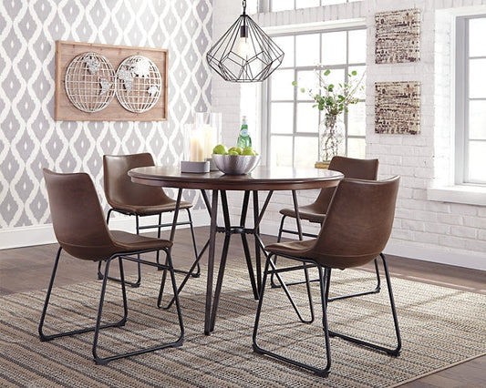 Ashley Express - Centiar Dining Table and 4 Chairs at Towne & Country Furniture (AL) furniture, home furniture, home decor, sofa, bedding