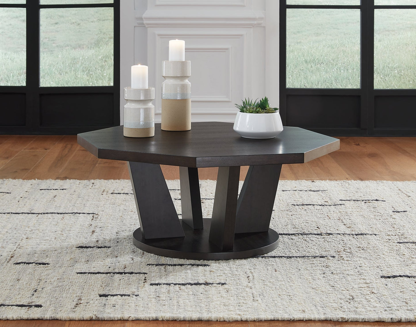 Ashley Express - Chasinfield Octagon Cocktail Table at Towne & Country Furniture (AL) furniture, home furniture, home decor, sofa, bedding