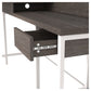 Ashley Express - Dorrinson L-Desk with Storage at Towne & Country Furniture (AL) furniture, home furniture, home decor, sofa, bedding