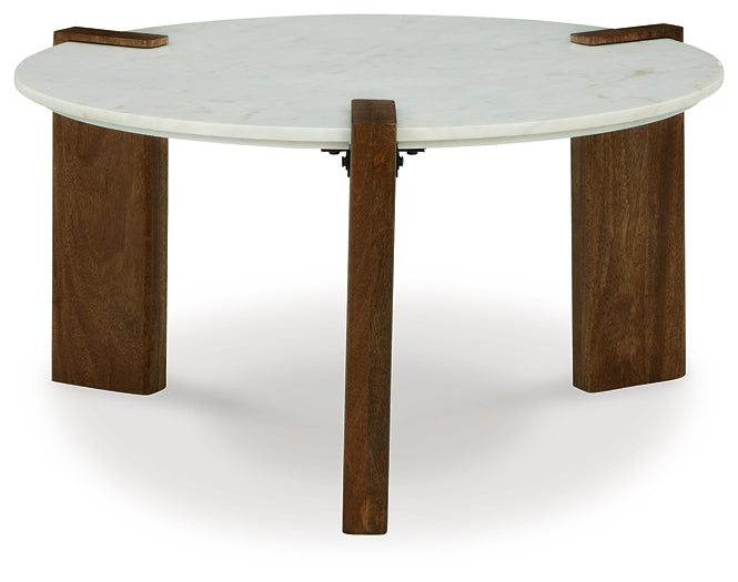 Ashley Express - Isanti Round Cocktail Table at Towne & Country Furniture (AL) furniture, home furniture, home decor, sofa, bedding