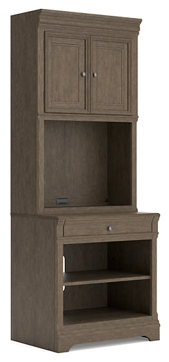 Ashley Express - Janismore Bookcase at Towne & Country Furniture (AL) furniture, home furniture, home decor, sofa, bedding