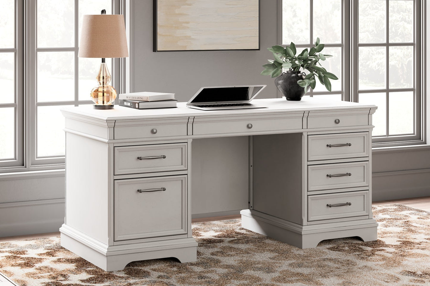 Ashley Express - Kanwyn Home Office Desk at Towne & Country Furniture (AL) furniture, home furniture, home decor, sofa, bedding