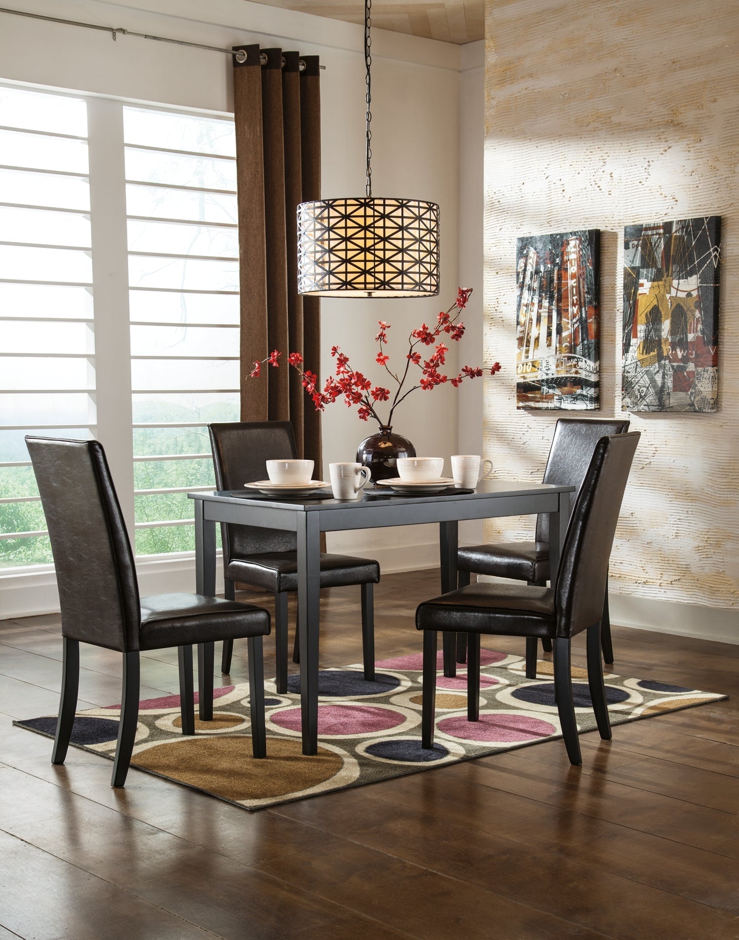 Ashley Express - Kimonte Dining Table and 4 Chairs at Towne & Country Furniture (AL) furniture, home furniture, home decor, sofa, bedding