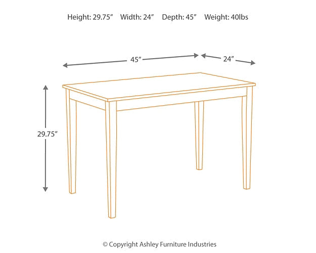 Ashley Express - Kimonte Dining Table and 4 Chairs at Towne & Country Furniture (AL) furniture, home furniture, home decor, sofa, bedding