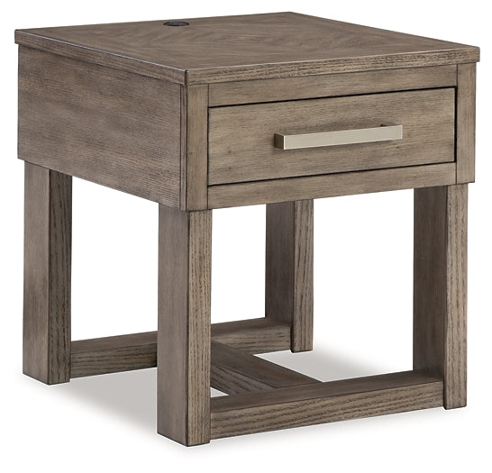 Ashley Express - Loyaska Rectangular End Table at Towne & Country Furniture (AL) furniture, home furniture, home decor, sofa, bedding