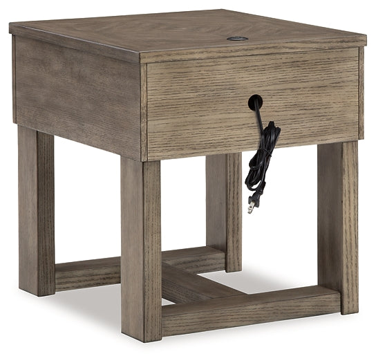 Ashley Express - Loyaska Rectangular End Table at Towne & Country Furniture (AL) furniture, home furniture, home decor, sofa, bedding