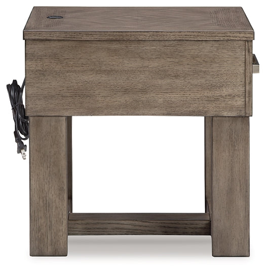 Ashley Express - Loyaska Rectangular End Table at Towne & Country Furniture (AL) furniture, home furniture, home decor, sofa, bedding