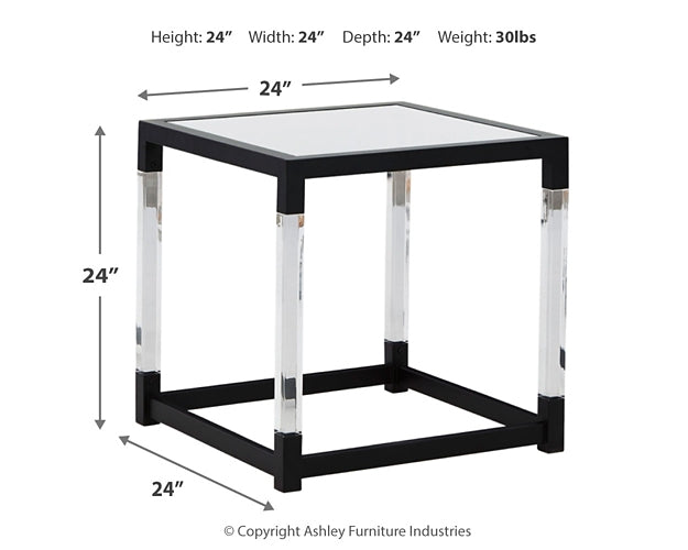 Ashley Express - Nallynx Square End Table at Towne & Country Furniture (AL) furniture, home furniture, home decor, sofa, bedding