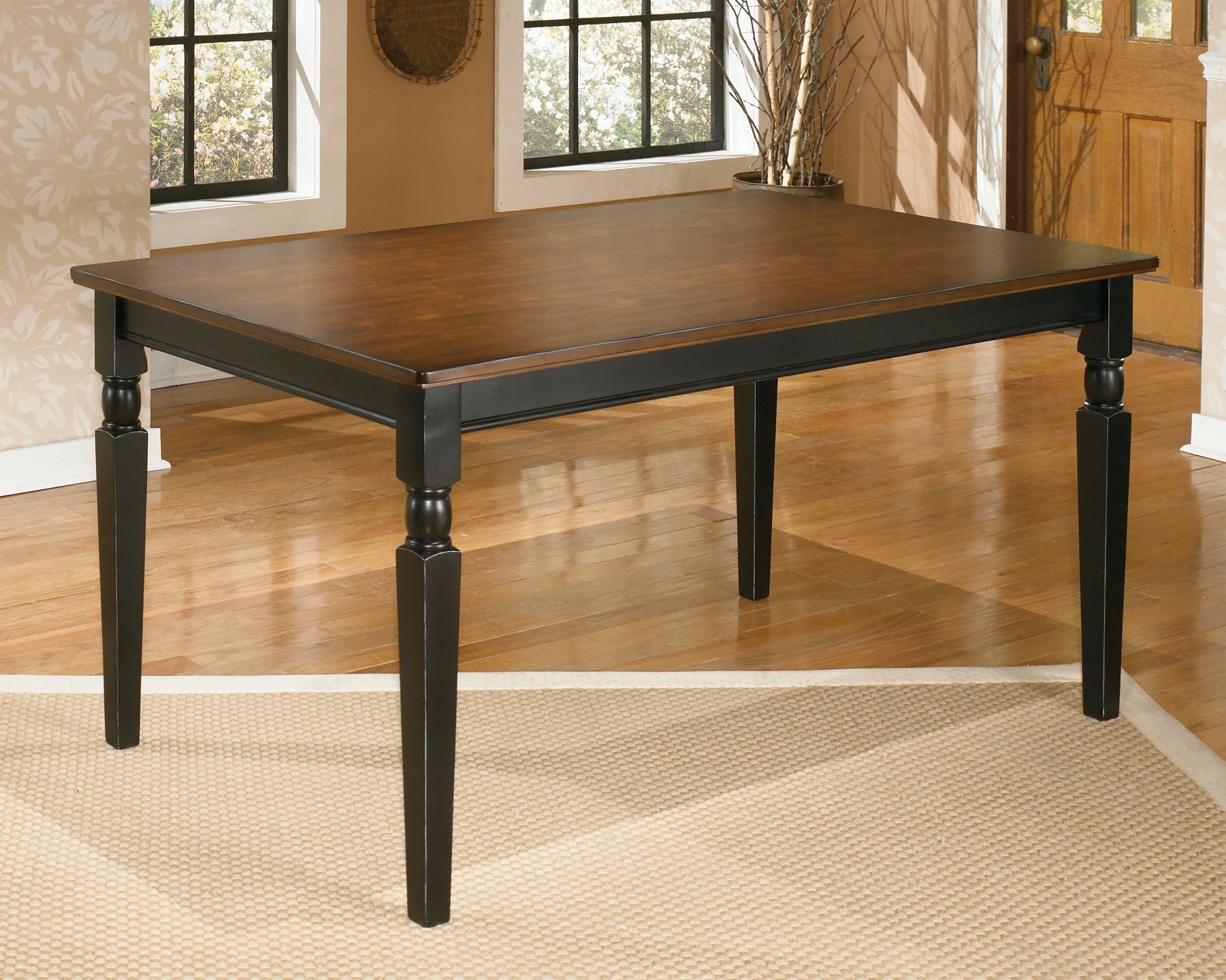 Ashley Express - Owingsville Dining Table and 6 Chairs at Towne & Country Furniture (AL) furniture, home furniture, home decor, sofa, bedding