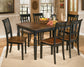 Ashley Express - Owingsville Dining Table and 6 Chairs at Towne & Country Furniture (AL) furniture, home furniture, home decor, sofa, bedding