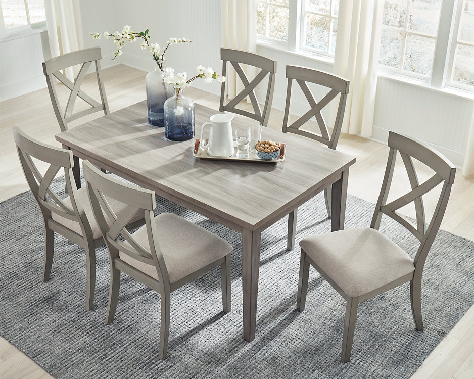 Ashley Express - Parellen Dining Table and 6 Chairs at Towne & Country Furniture (AL) furniture, home furniture, home decor, sofa, bedding