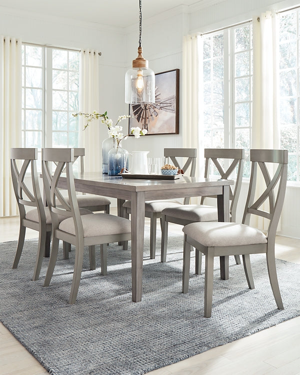 Ashley Express - Parellen Dining Table and 6 Chairs at Towne & Country Furniture (AL) furniture, home furniture, home decor, sofa, bedding