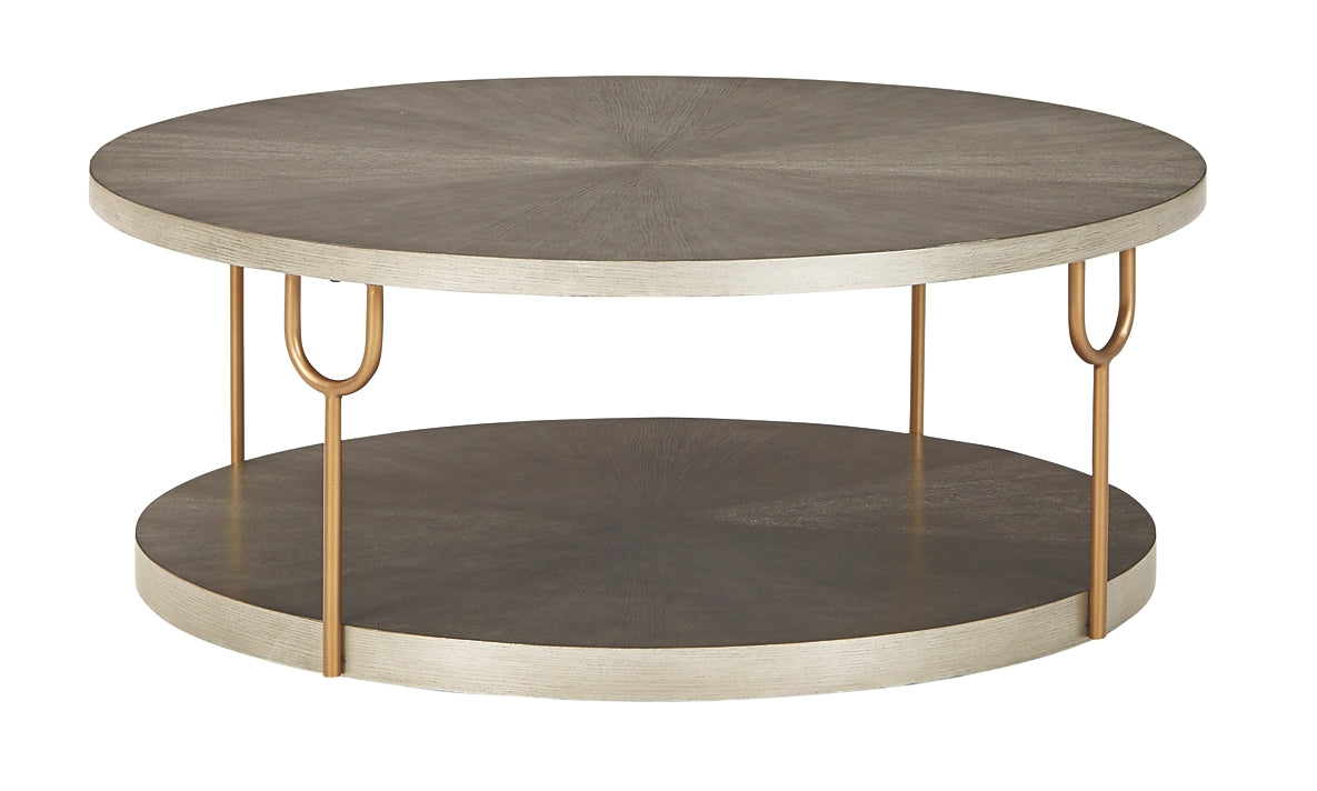 Ashley Express - Ranoka Round Cocktail Table at Towne & Country Furniture (AL) furniture, home furniture, home decor, sofa, bedding