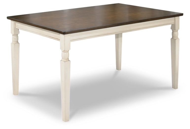 Ashley Express - Whitesburg Dining Table and 4 Chairs and Bench at Towne & Country Furniture (AL) furniture, home furniture, home decor, sofa, bedding