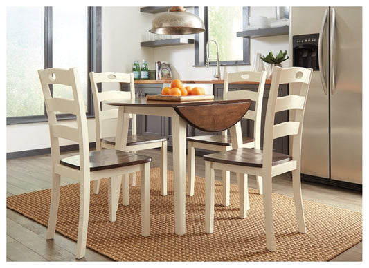 Ashley Express - Woodanville Dining Table and 4 Chairs at Towne & Country Furniture (AL) furniture, home furniture, home decor, sofa, bedding