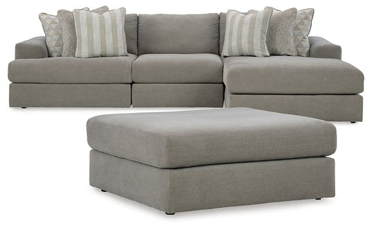 Avaliyah 3-Piece Sectional with Ottoman at Towne & Country Furniture (AL) furniture, home furniture, home decor, sofa, bedding