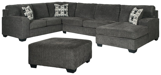 Ballinasloe 3-Piece Sectional with Ottoman at Towne & Country Furniture (AL) furniture, home furniture, home decor, sofa, bedding