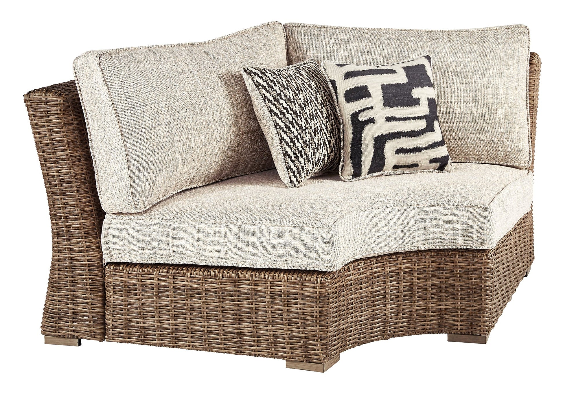 Beachcroft Curved Corner Chair w/Cushion at Towne & Country Furniture (AL) furniture, home furniture, home decor, sofa, bedding