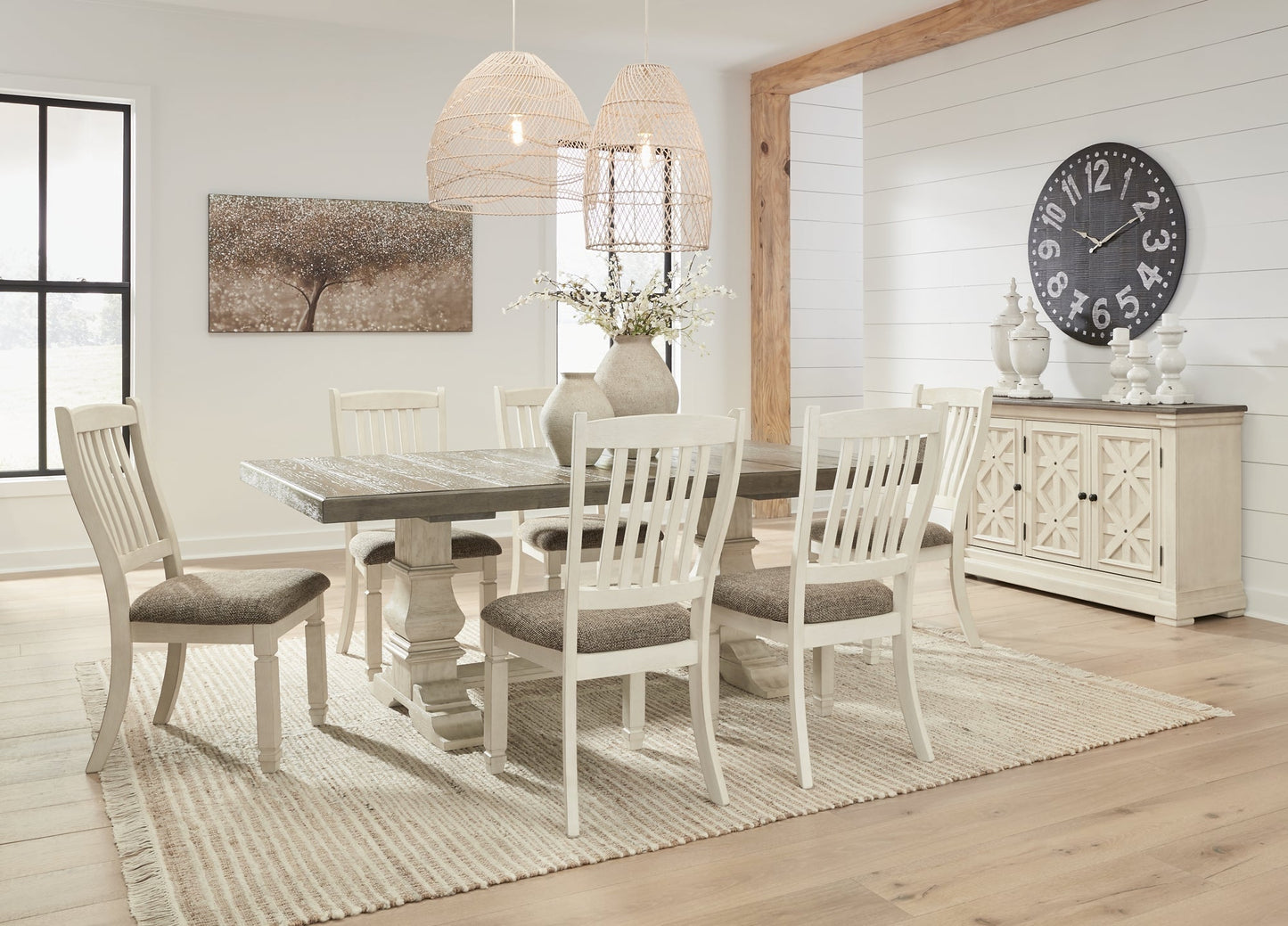 Bolanburg Dining Table and 6 Chairs at Towne & Country Furniture (AL) furniture, home furniture, home decor, sofa, bedding