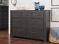 Brinxton Queen/Full Panel Headboard with Mirrored Dresser, Chest and 2 Nightstands at Towne & Country Furniture (AL) furniture, home furniture, home decor, sofa, bedding