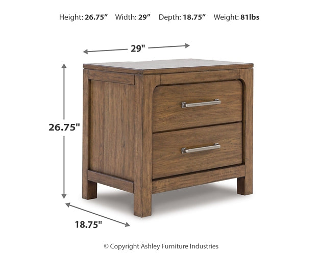 Cabalynn Queen Panel Bed with Storage with Mirrored Dresser, Chest and 2 Nightstands at Towne & Country Furniture (AL) furniture, home furniture, home decor, sofa, bedding