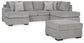 Casselbury 2-Piece Sectional with Ottoman at Towne & Country Furniture (AL) furniture, home furniture, home decor, sofa, bedding