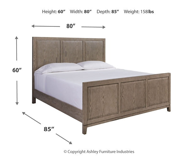 Chrestner King Panel Bed with Dresser at Towne & Country Furniture (AL) furniture, home furniture, home decor, sofa, bedding