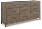 Chrestner Queen Panel Bed with Dresser at Towne & Country Furniture (AL) furniture, home furniture, home decor, sofa, bedding