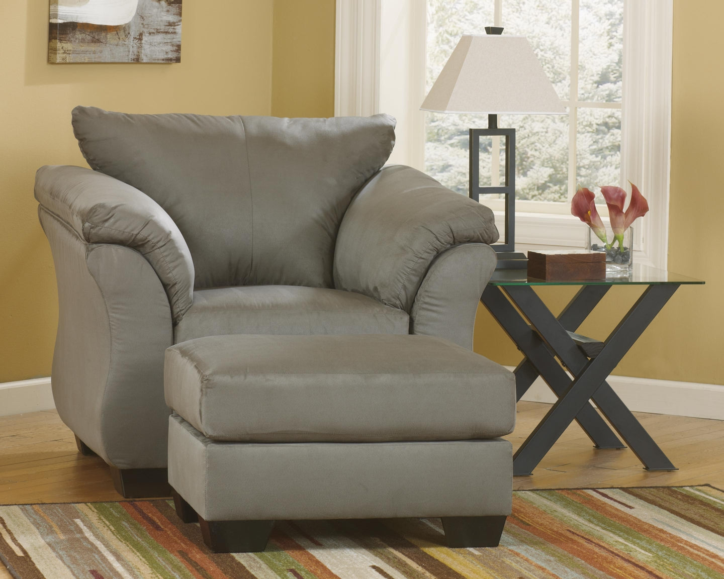 Darcy Chair and Ottoman at Towne & Country Furniture (AL) furniture, home furniture, home decor, sofa, bedding