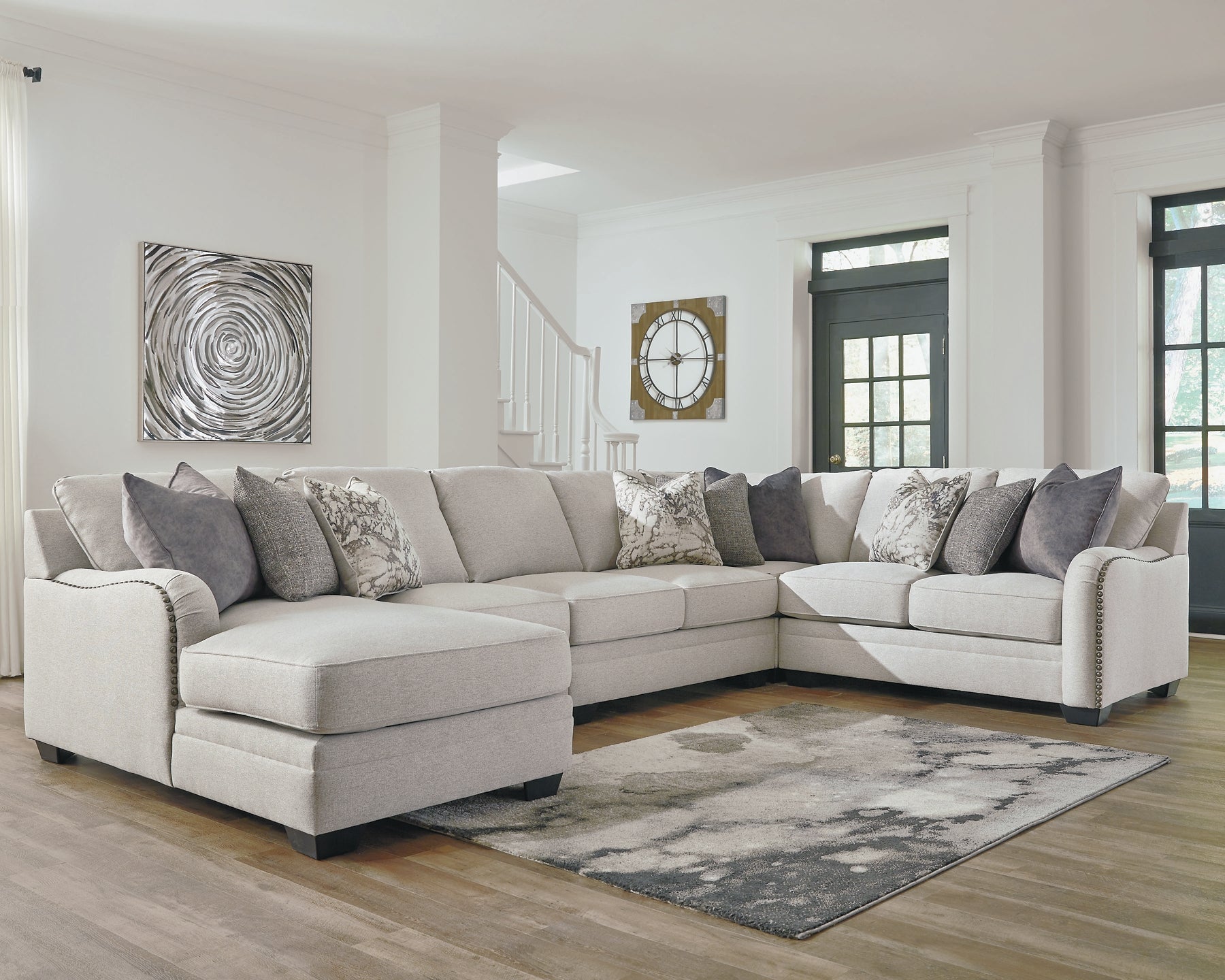 Dellara 5-Piece Sectional with Chaise at Towne & Country Furniture (AL) furniture, home furniture, home decor, sofa, bedding