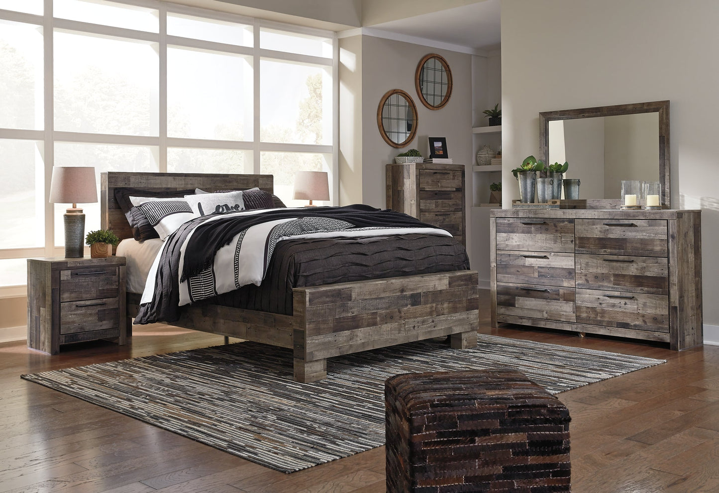 Derekson  Panel Bed at Towne & Country Furniture (AL) furniture, home furniture, home decor, sofa, bedding