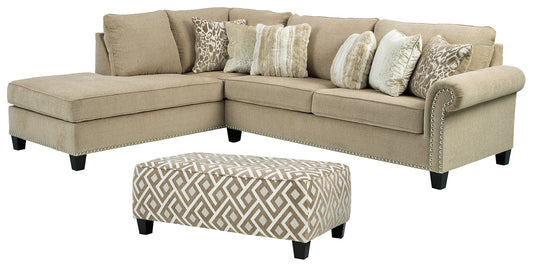 Dovemont 2-Piece Sectional with Ottoman at Towne & Country Furniture (AL) furniture, home furniture, home decor, sofa, bedding