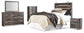 Drystan Queen Panel Headboard with Mirrored Dresser, Chest and Nightstand at Towne & Country Furniture (AL) furniture, home furniture, home decor, sofa, bedding