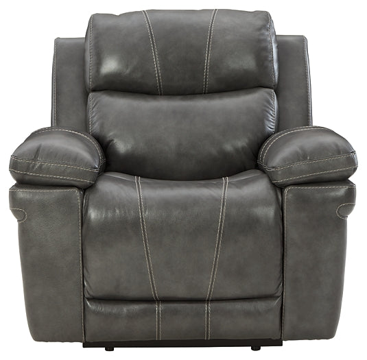 Edmar PWR Recliner/ADJ Headrest at Towne & Country Furniture (AL) furniture, home furniture, home decor, sofa, bedding