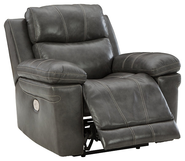 Edmar PWR Recliner/ADJ Headrest at Towne & Country Furniture (AL) furniture, home furniture, home decor, sofa, bedding