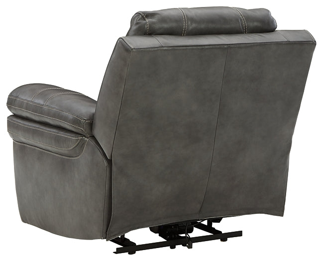 Edmar PWR Recliner/ADJ Headrest at Towne & Country Furniture (AL) furniture, home furniture, home decor, sofa, bedding