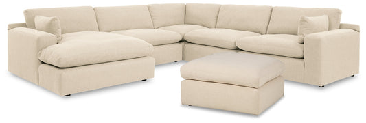 Elyza 5-Piece Sectional with Ottoman at Towne & Country Furniture (AL) furniture, home furniture, home decor, sofa, bedding