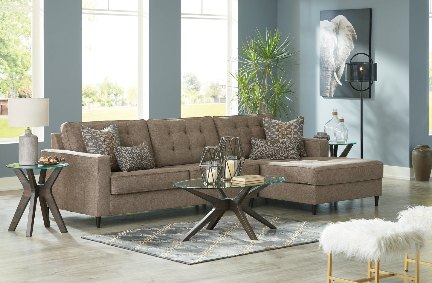 Flintshire 2-Piece Sectional with Chaise at Towne & Country Furniture (AL) furniture, home furniture, home decor, sofa, bedding